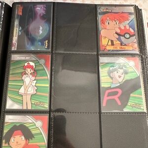 Pokemon 1999-2000 Topps TV/Movies card Holofoil + Non-foil (12 pages)